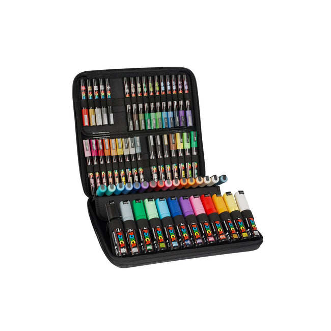 Posca -  Paintmarker uni  assorti koffer à 60 stuks