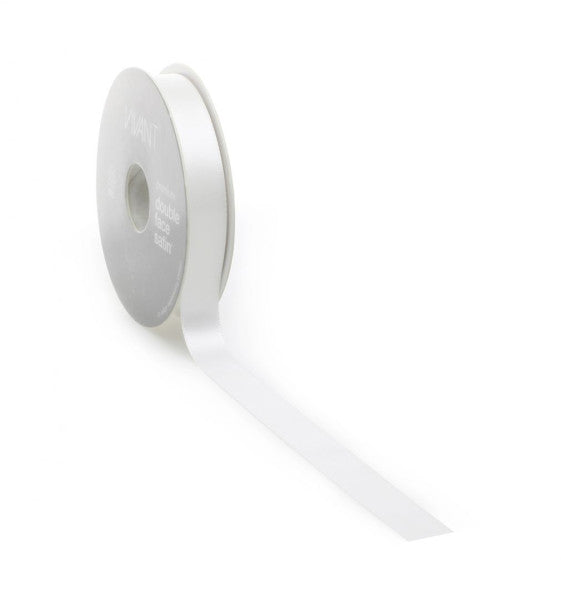 Ruban satin PREMIUM Double face 16mm x 25 mètres bambou/écru