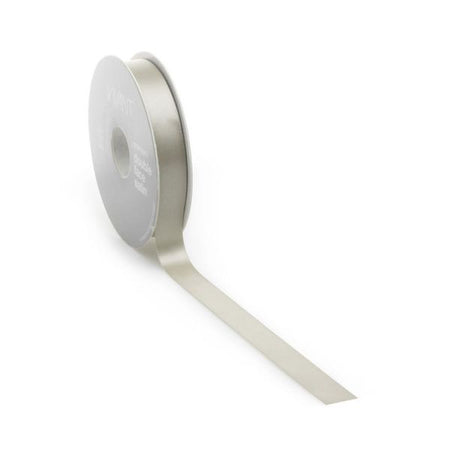 Ruban satin PREMIUM Double face 25mm x 25 mètres sable/champagne