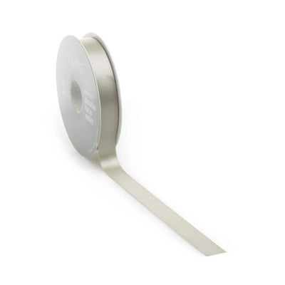 Ruban satin PREMIUM Double face 16mm x 25 mètres sable/champagne