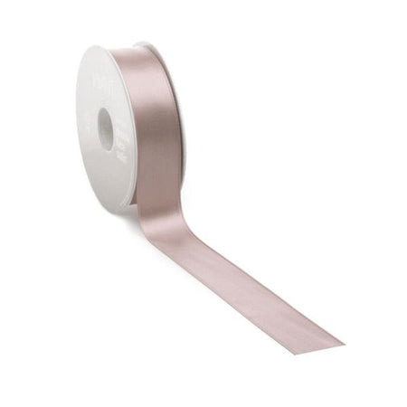 Ruban satin PREMIUM Double face 25mm x 25 mètres nude / coquille d'oeuf