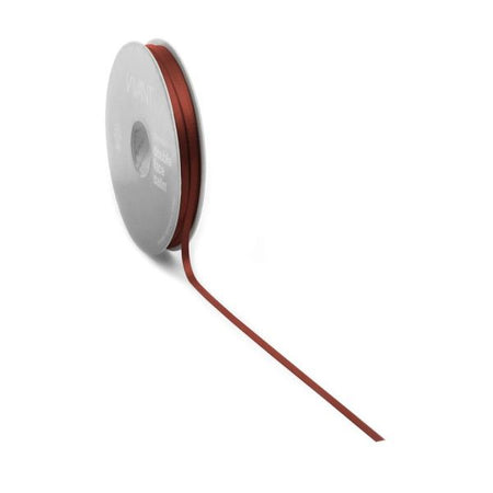 Satinband PREMIUM Double Face 6mm x 50 Meter warmes Rot