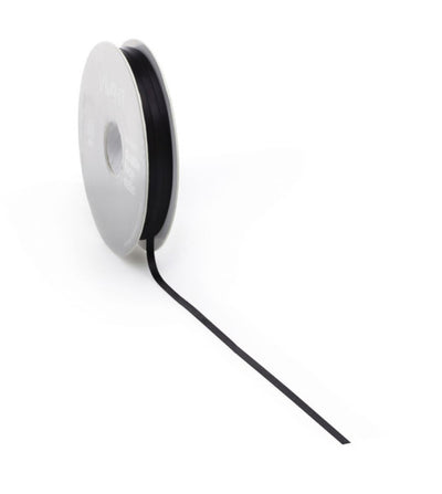 Ruban satin PREMIUM Double face 10mm x 25 mètres noir