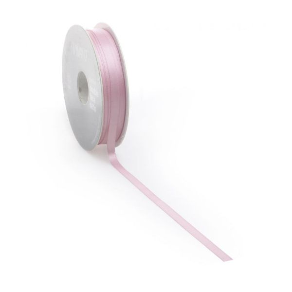 Satijnlint PREMIUM Double face 16mm x 25 meter marble rose