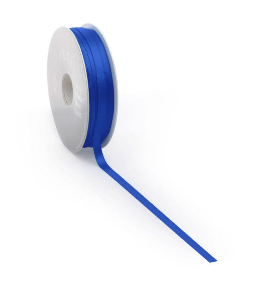 Ruban satin PREMIUM Double face 25mm x 25 mètres bleu