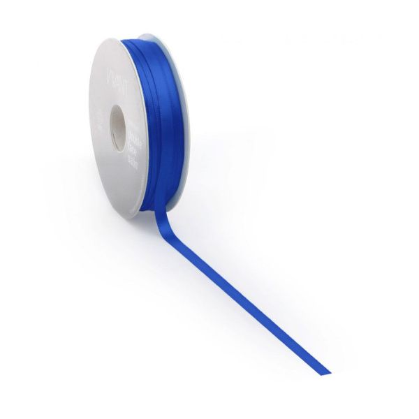 Ruban satin PREMIUM Double face 25mm x 25 mètres bleu