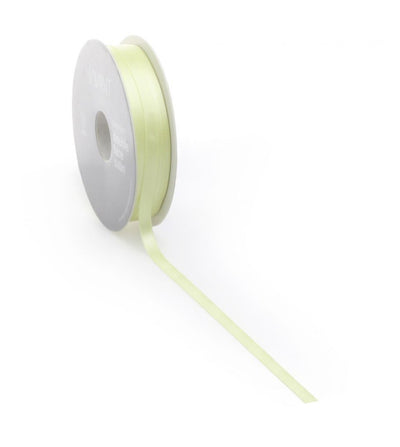 Ruban satin PREMIUM Double face 10mm x 25 mètres anis