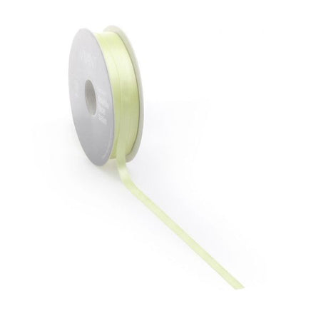 Ruban satin PREMIUM Double face 10mm x 25 mètres anis