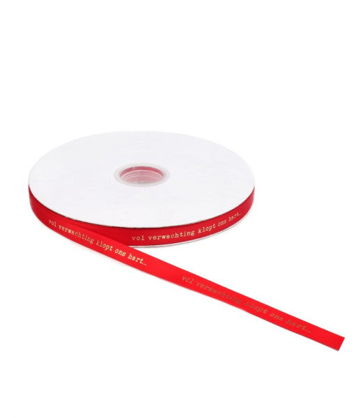 Plein d'anticipation...ruban rouge 12mm x 100 mètres