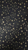 Papier de soie 50x75cm 22gr 100 feuilles noir étoiles dorées