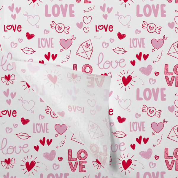 Seidenpapier 50x75cm 22gr 100 Blatt Love
