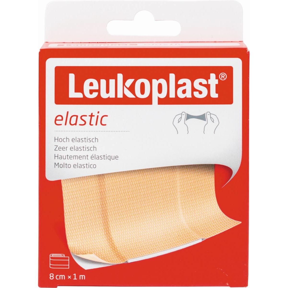 Leukoplast -  elastische pleister, 8 cm x 1 m