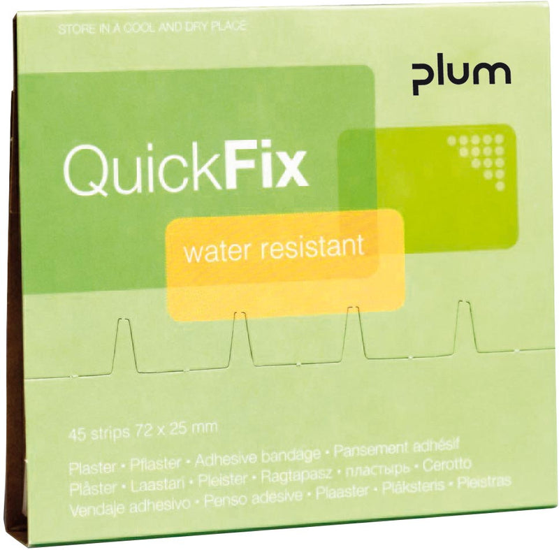 Plum - Recharge QuickFix pour distributeur de pansements, 45 pansements en plastique