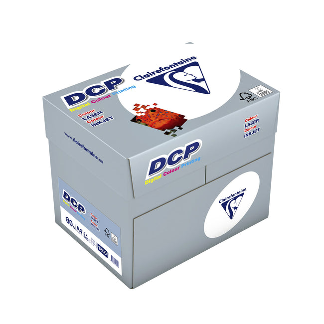 Clairefontaine -  Laserpapier  dcp a4 80gr wit | 5 stuks