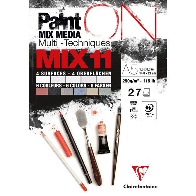 Clairefontaine -  Mix media papier  a5 paint on 250