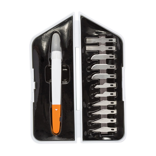 Fiskars -  Precisiemes  medium duty 12 mesbladen wit