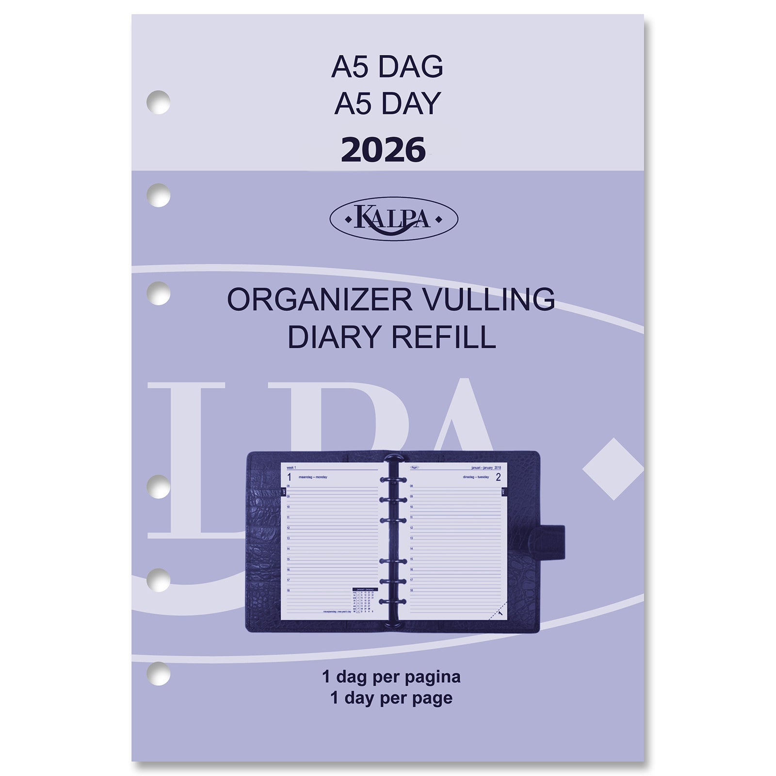 Kalpa -  Agendavulling 2027  a5 1dag/1pagina