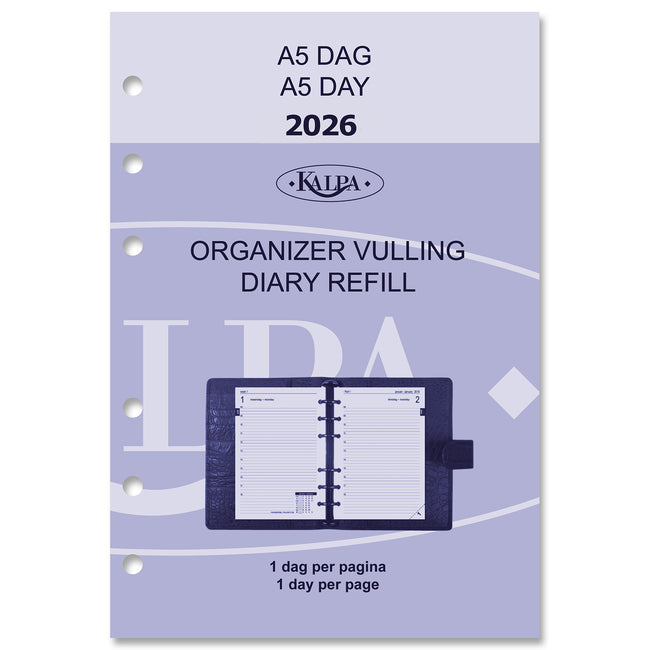 Kalpa - Nachfüllkalender 2026 A5 1 Tag/1 Seite