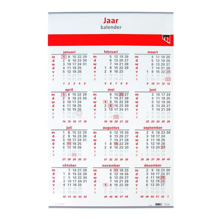 Quantore -  Jaarkalender 2027