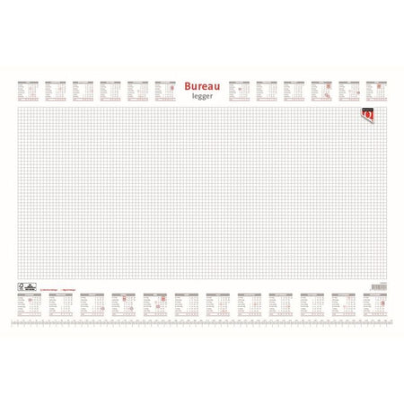 Quantore - Schreibtischunterlage 2024 Diamant 56,5X36CM weiß