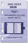 Kalpa - Agenda remplissage 2026 Mini 7 jours/2 pages