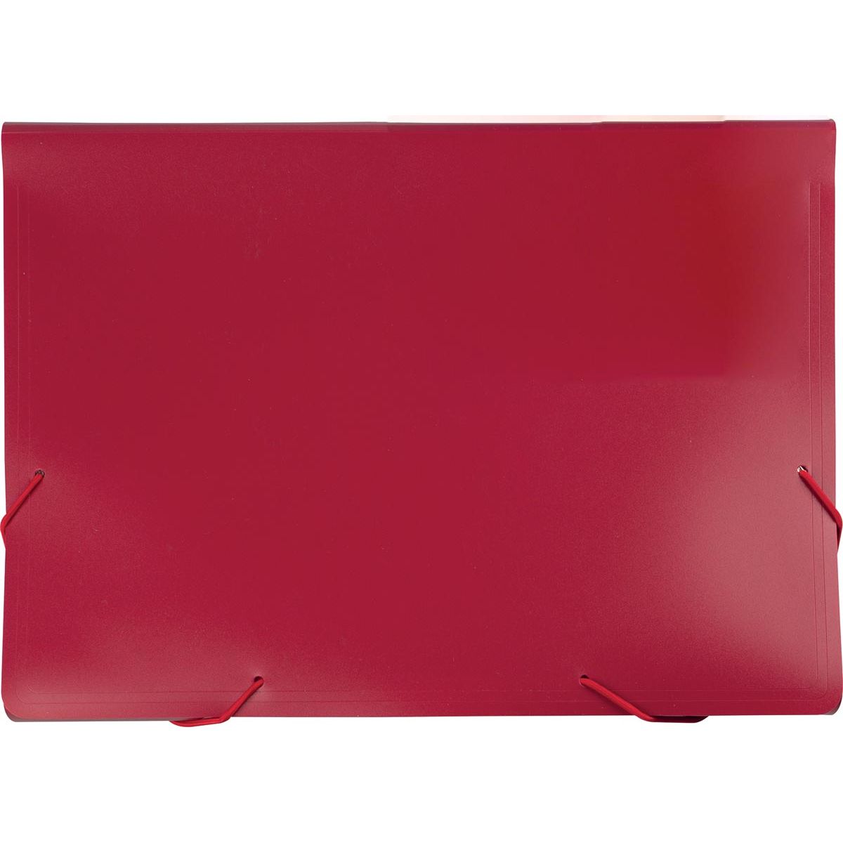 Beautone - classeur frontal, A4, 13 compartiments, rouge