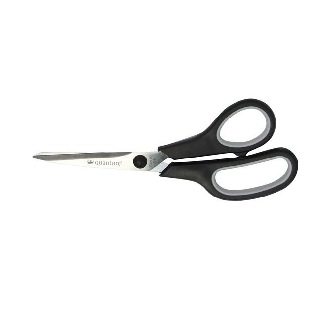 Quantore - Ciseaux 190mm soft grip noir | 12 pièces