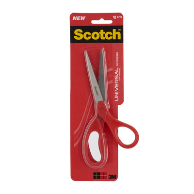 Scotch -  Schaar 18cm universeel rood blister