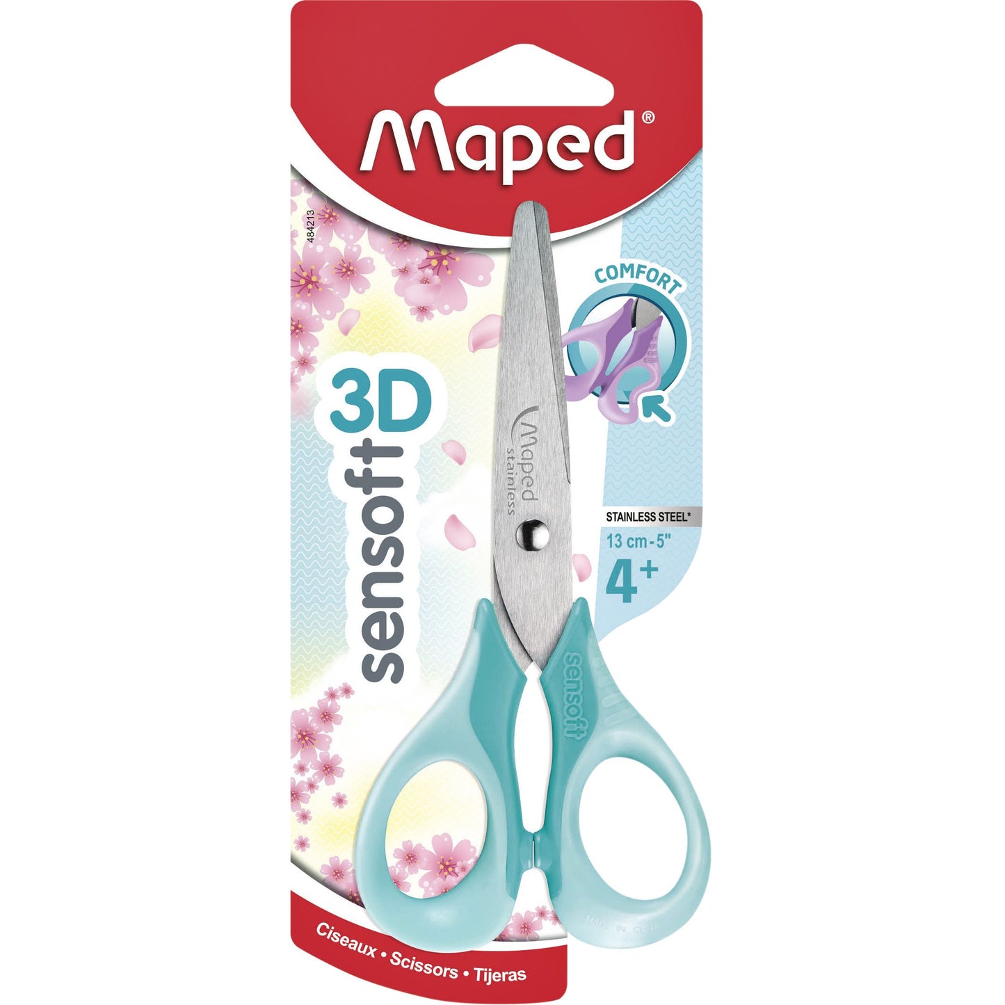Maped - Ciseaux Sensoft 13cm pastel assortis
