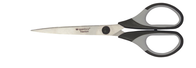 Quantore - Ciseaux 170mm poignée soft grip titane