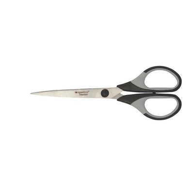 Quantore -  Schaar 170mm titanium + soft grip handvat | 12 stuks