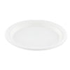 Conpax - assiette en canne à sucre, 23 cm, blanche, paquet de 50 pièces
