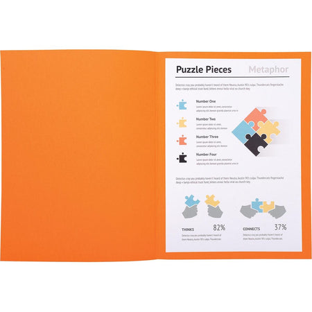 Exacompta - classeur Super 180, pour ft A4, paquet de 100 pièces, orange