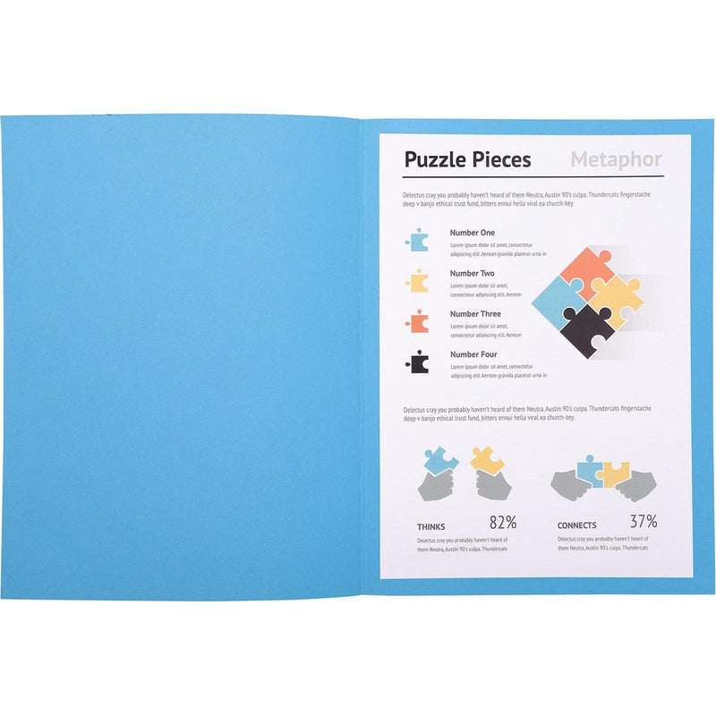 Exacompta - classeur Super 180, pour ft A4, paquet de 100 pièces, bleu vif