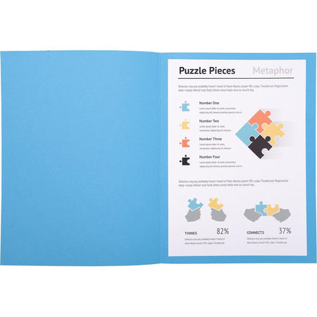 Exacompta - classeur Super 180, pour ft A4, paquet de 100 pièces, bleu vif