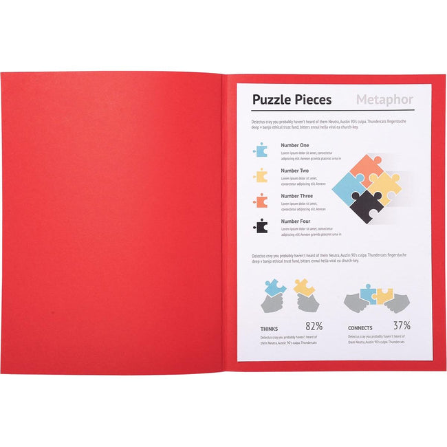 Exacompta - classeur Super 180, pour ft A4, paquet de 100 pièces, rouge