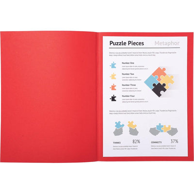 Exacompta -  dossiermap Super 180, voor ft A4, pak van 100 stuks, rood