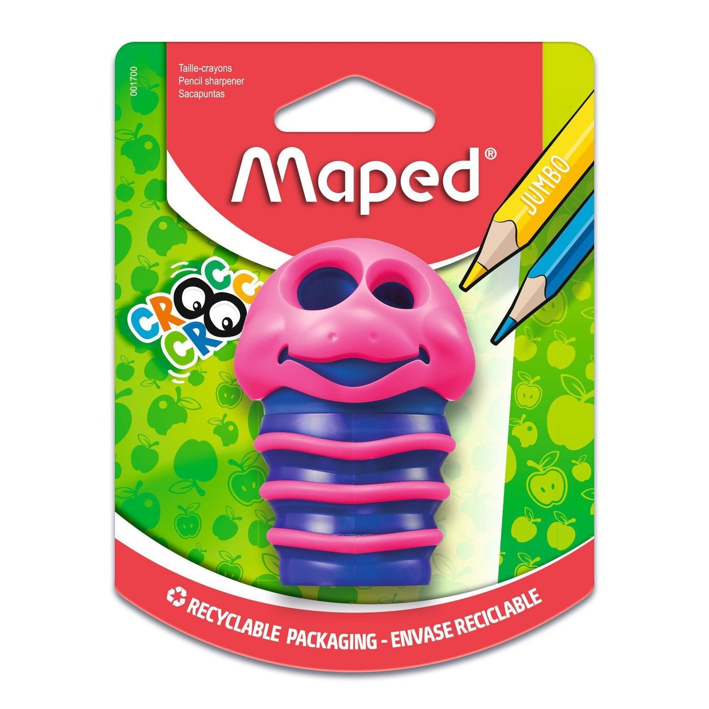 Maped -  Puntenslijper  croc croc bug 2gaats assorti | 5 stuks
