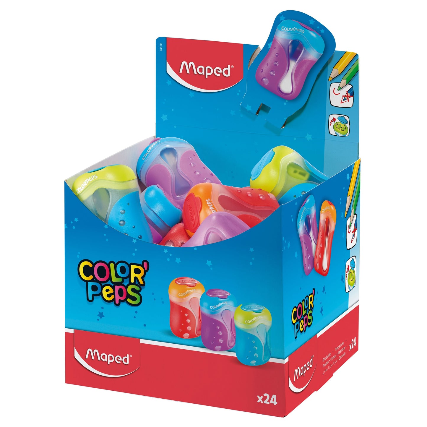 Maped -  Puntenslijper  color'peps 2gaats display 24st