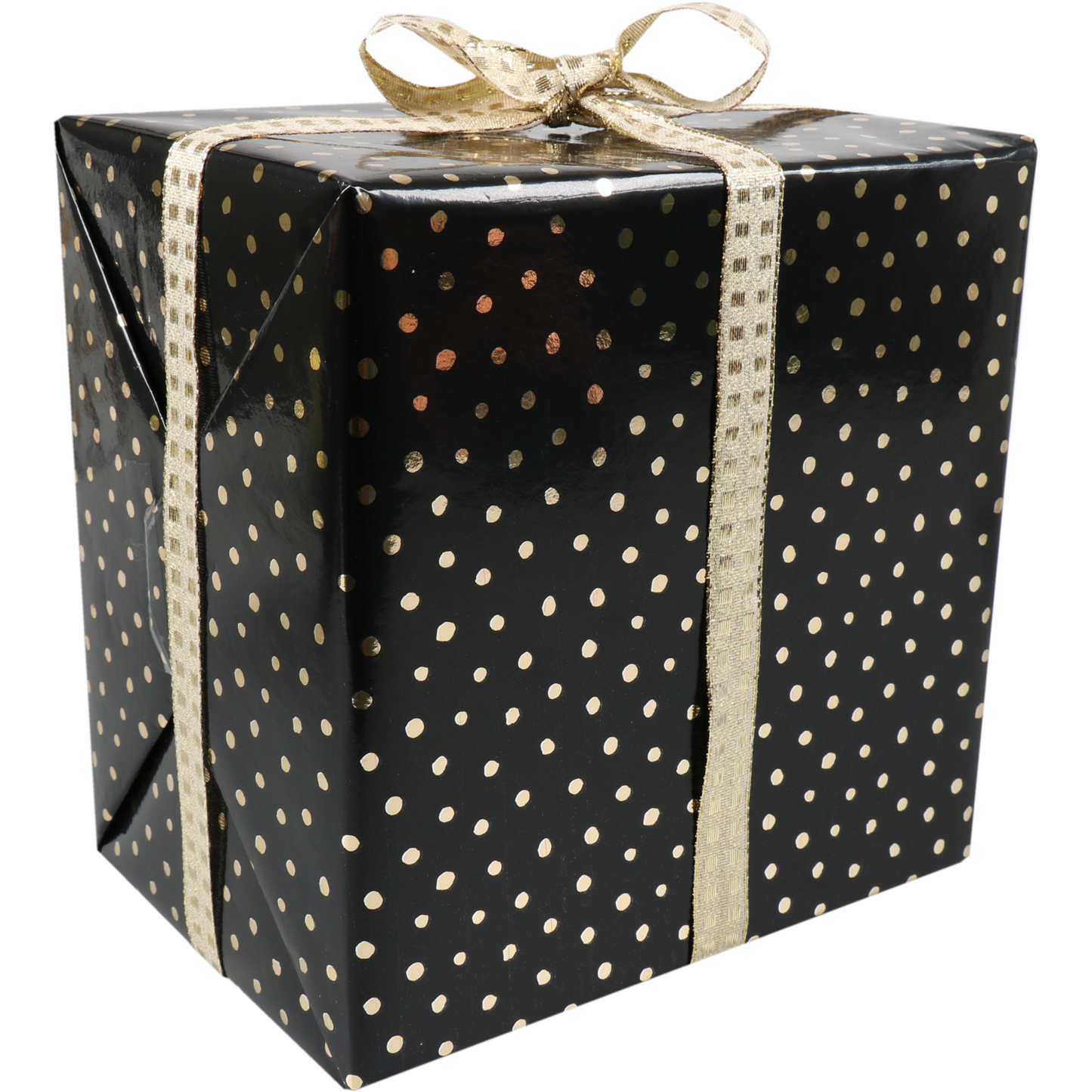 Klika - papier cadeau 30 cm | 200m | Dots de fête | noir / or