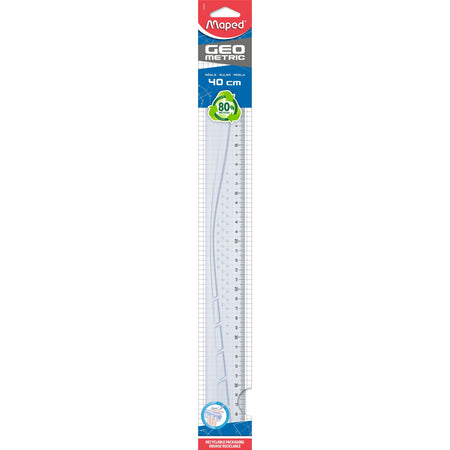 Maped - Geometrisches Lineal 40cm transparent