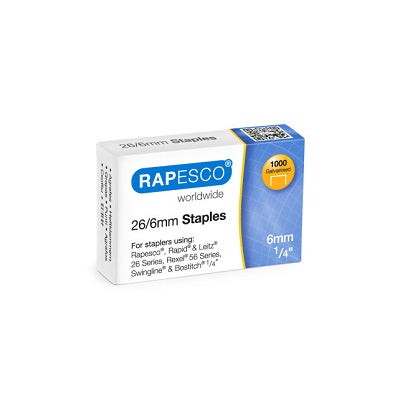 Klika - Agrafes 26/6mm galvanisées. boîte/1000 130 pièces