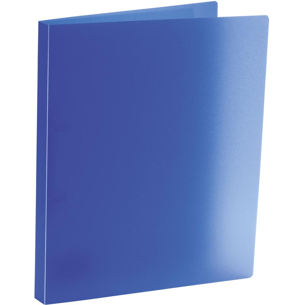 Bronyl -   ringmap, voor ft A4, uit PP, 2 D-ringen van 15 mm, transparant blauw