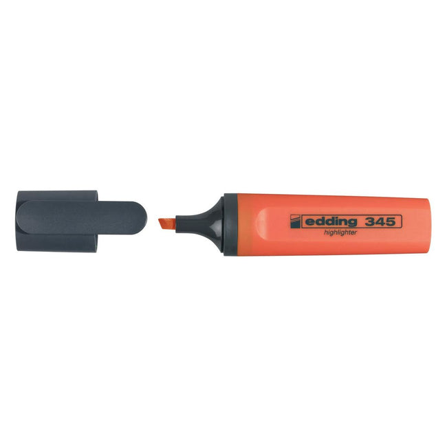 Edding - markeerstift 345 oranje, doos van 10 stuks