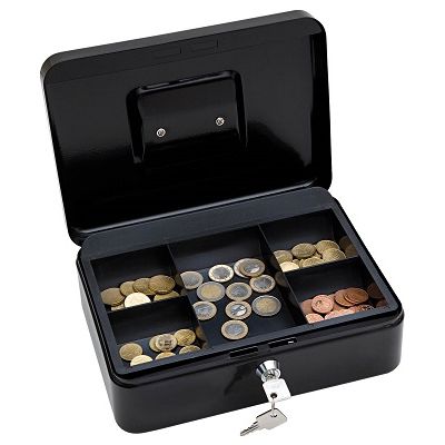 Klika -  Geldkistje met slot 10- afm. 25 cm