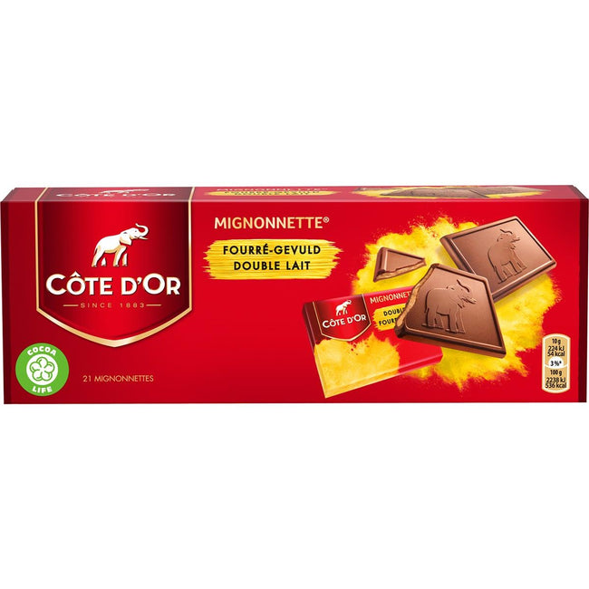 Côte d'Or - Mignonette au chocolat Double Lait 21x10 grammes