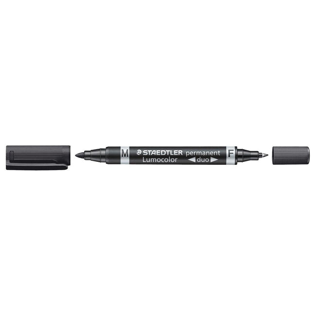 Staedtler - Lumocolor Duo 348, marqueur permanent, noir