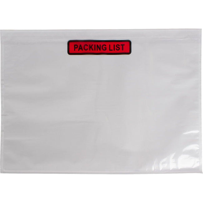 Klika -  Paklijstenvelop Dokulops C4, ft 328 x 235 mm, doos van 500 stuks, tekst: packing list