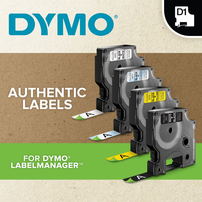 Dymo -  Labele  labelmanager d1 polyester 12mm wit