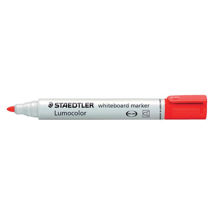 Staedtler - Marqueur pour tableau blanc Lumocolor 351 rond rouge 2mm